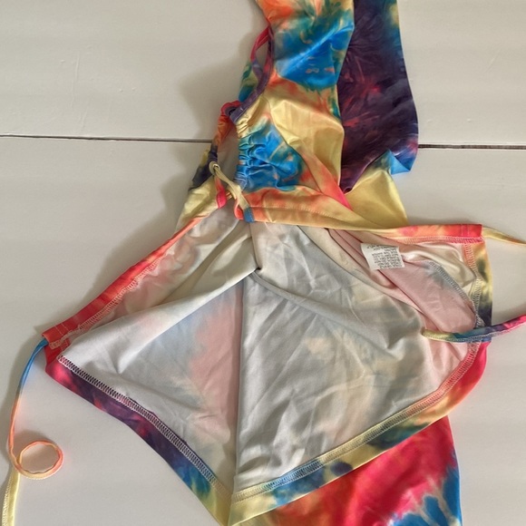 One shoulder tie dye beach dress - Picture 12 of 12